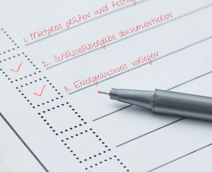 Checkliste für Vermieter Wohnung vermieten
